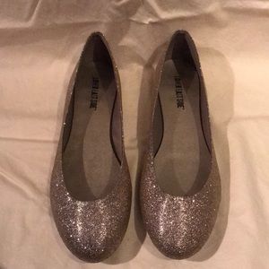 Payless Lower East Side Flats - Gold Glitter